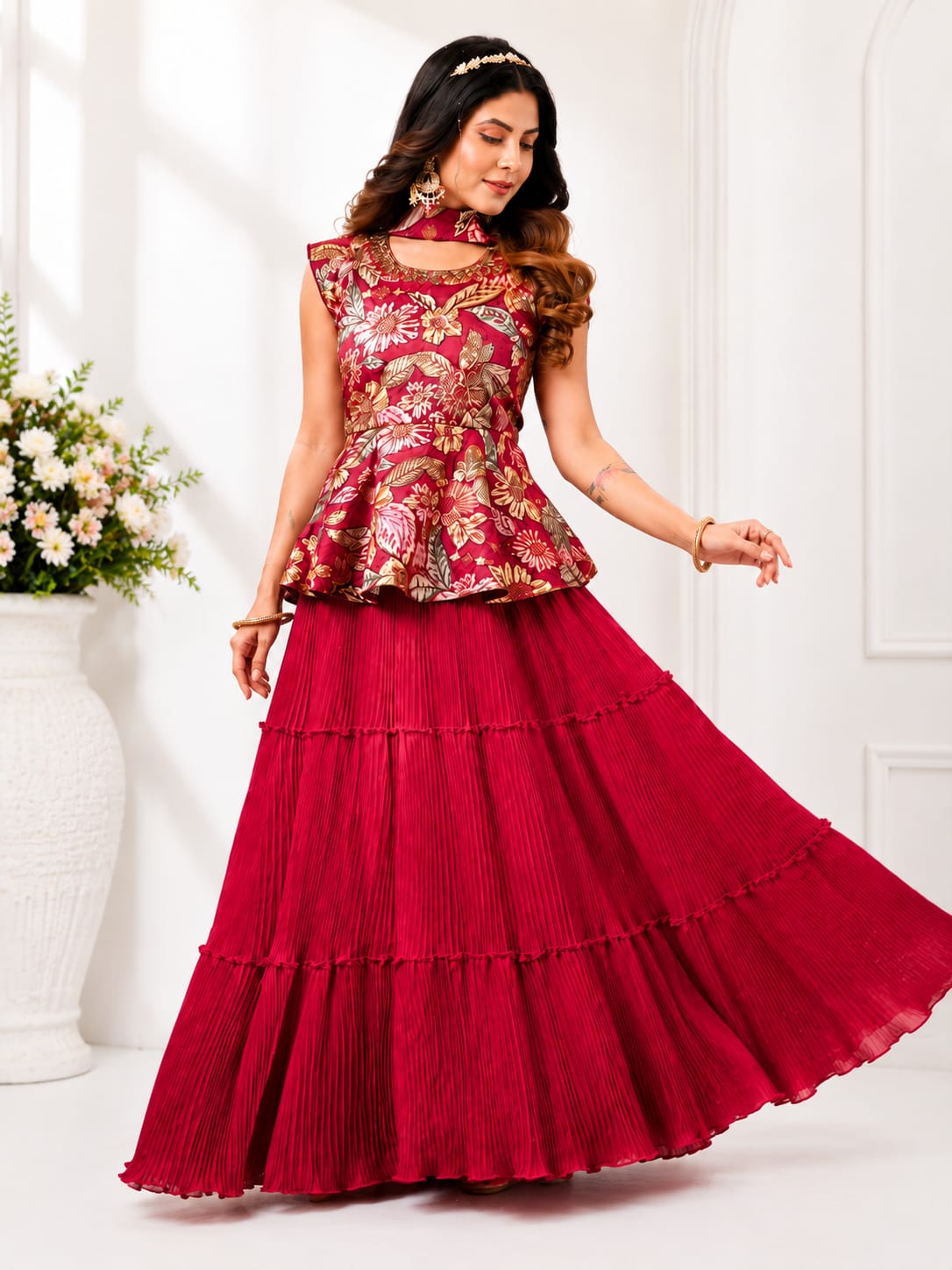 Kids Floral Ghagra Choli Set | Like N Like