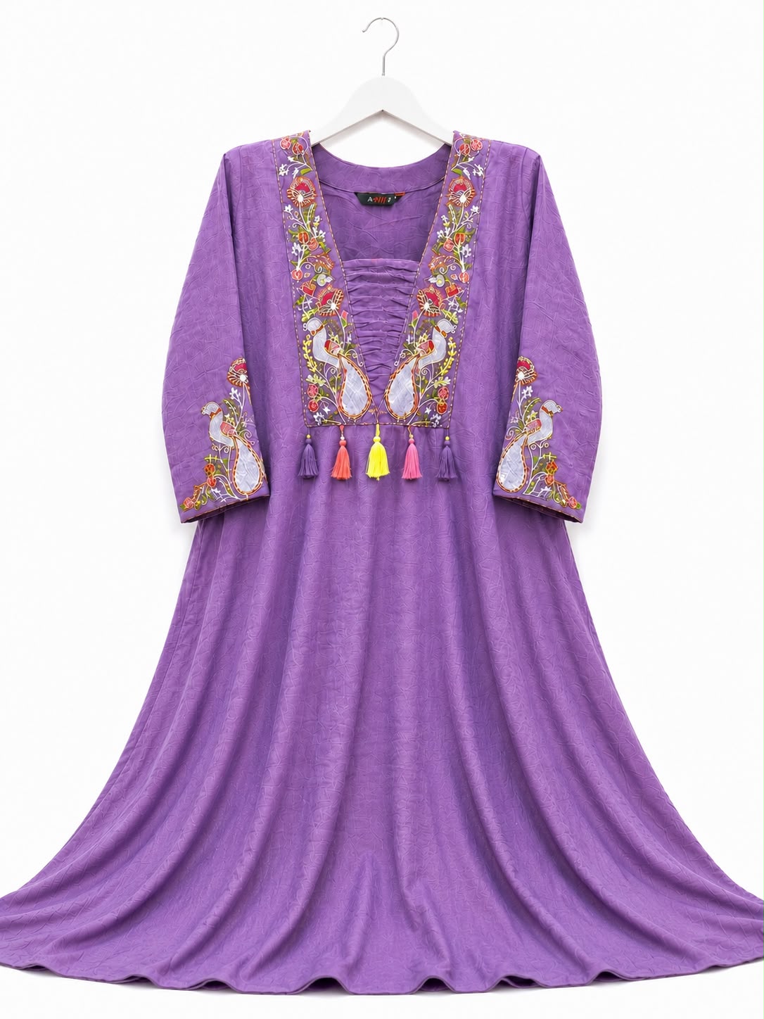 Pre Ashadam Sale ✨ | Mal Chanderi Frocks 💜 Flared Anarkali Dress