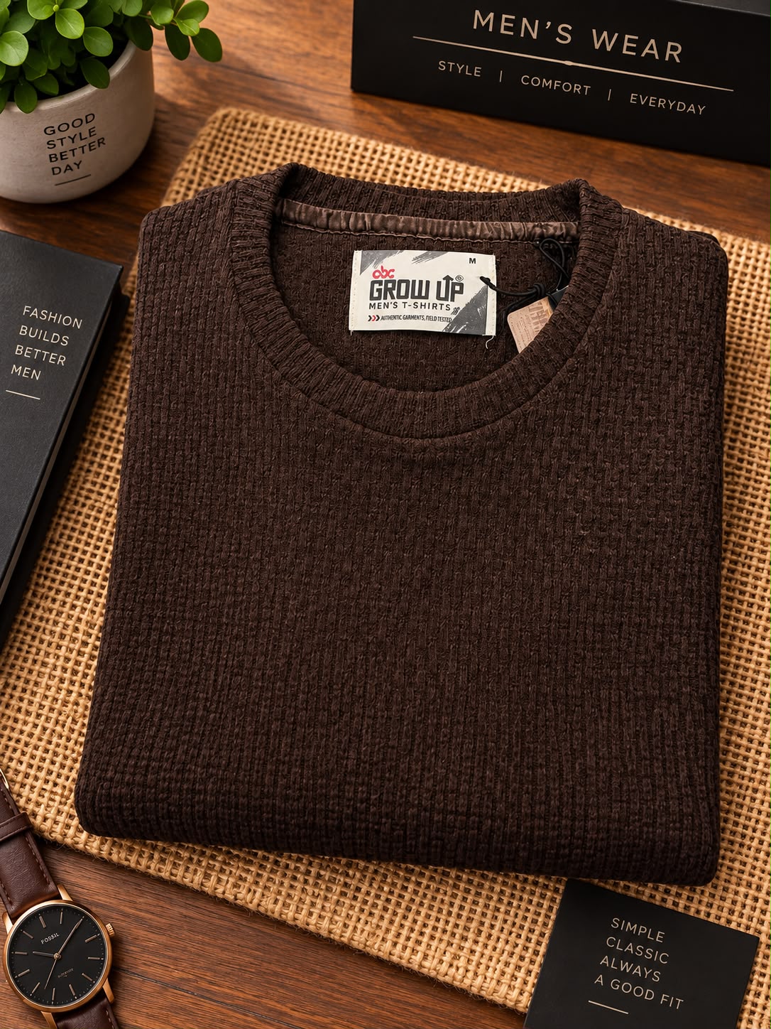 Grow Up Jute Full Sleeve T-Shirt | LIKE N LIKE Vijayawada