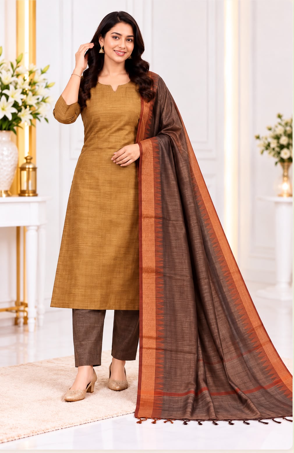 MANGALAGIRI TISSUE 3-PIECE SET