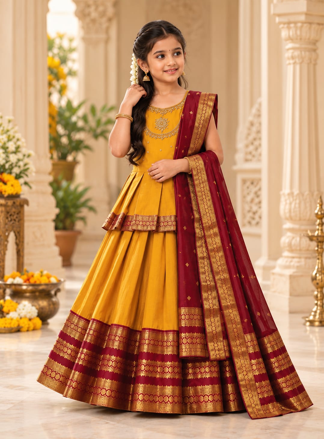 Traditional Pattu Frocks โ Festival Special