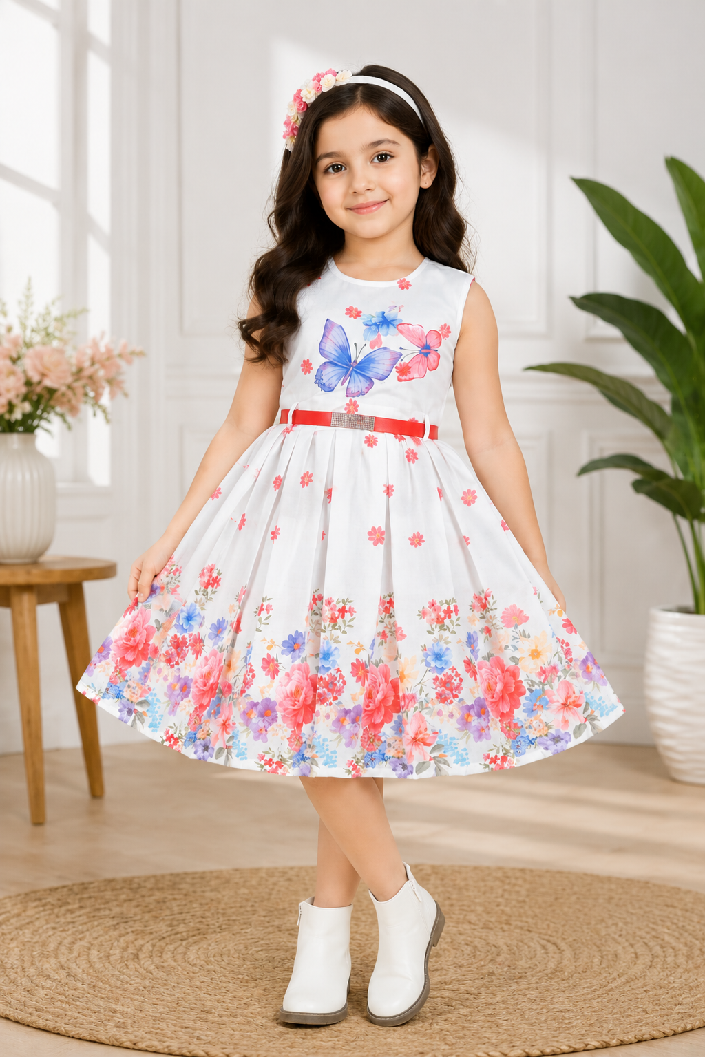 Butterfly Model ā Kids Party Wear Dress