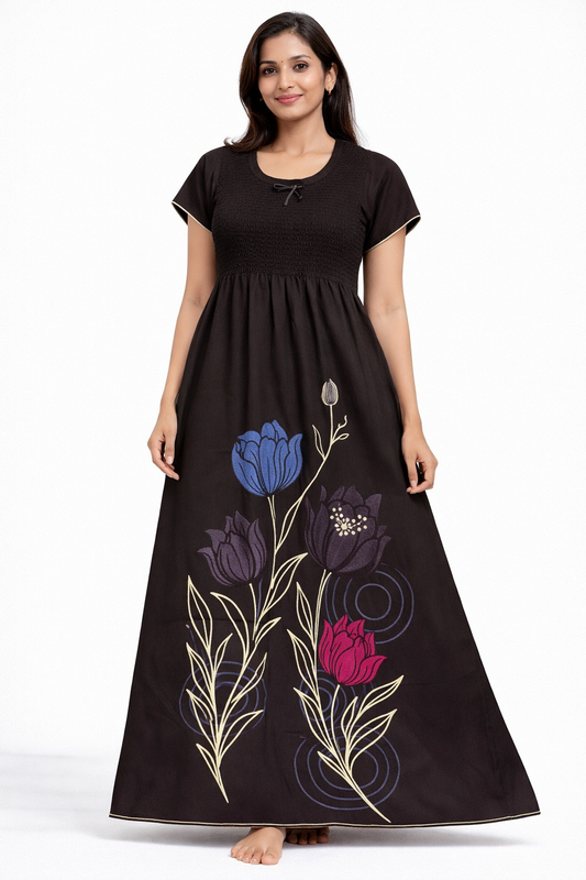 Frock Nighties | Rose Design | ₹399/-