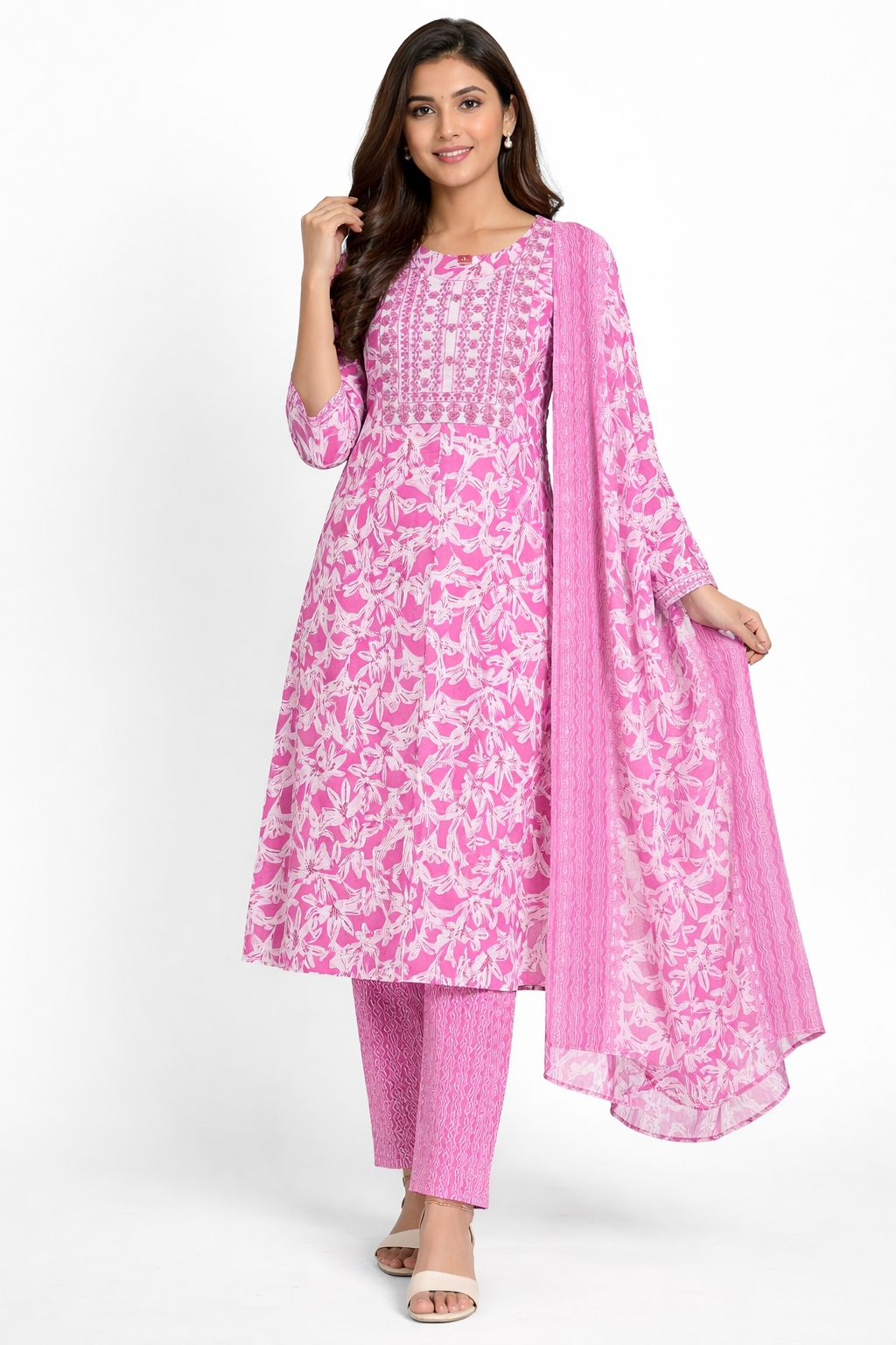 Jaipur cotton Umbrella cut (3Pc's Set)