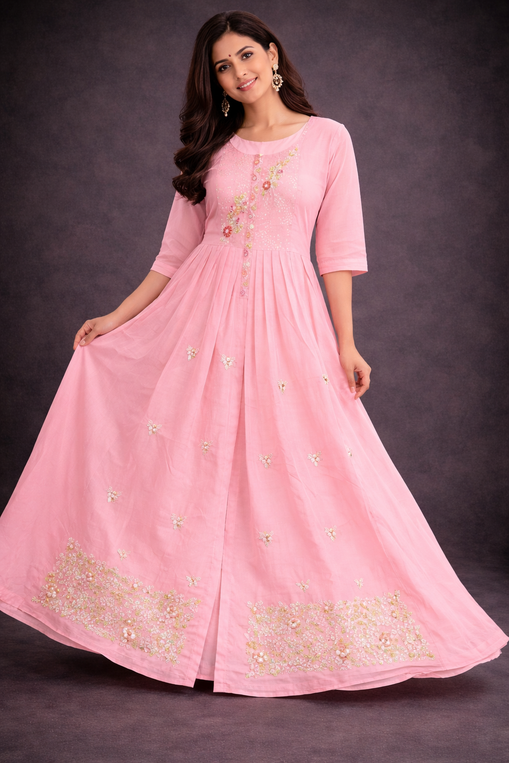 Floral | Mal chenderi frock