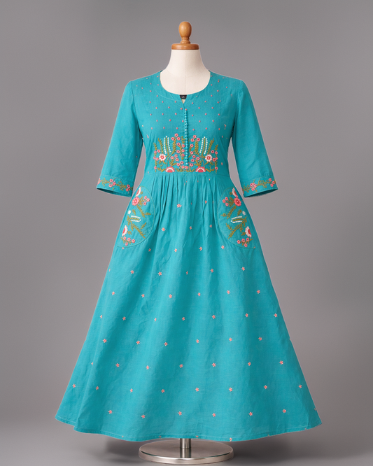 Chanderi Bloom Tunic