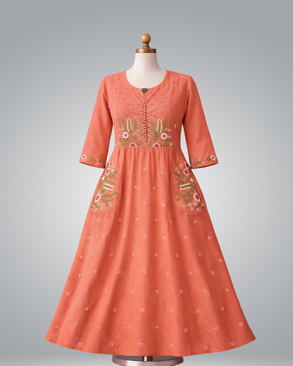 Chanderi Bloom Tunic