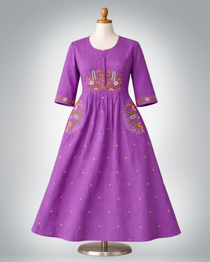 Chanderi Bloom Tunic