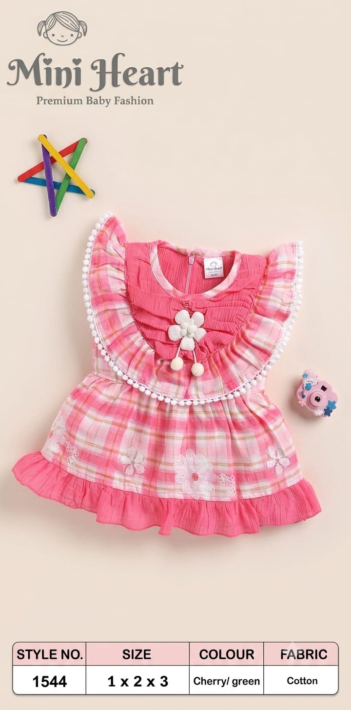 Like N Like - Soft Cotton Baby Girl Birthday Party Wear Frock (6-18M)