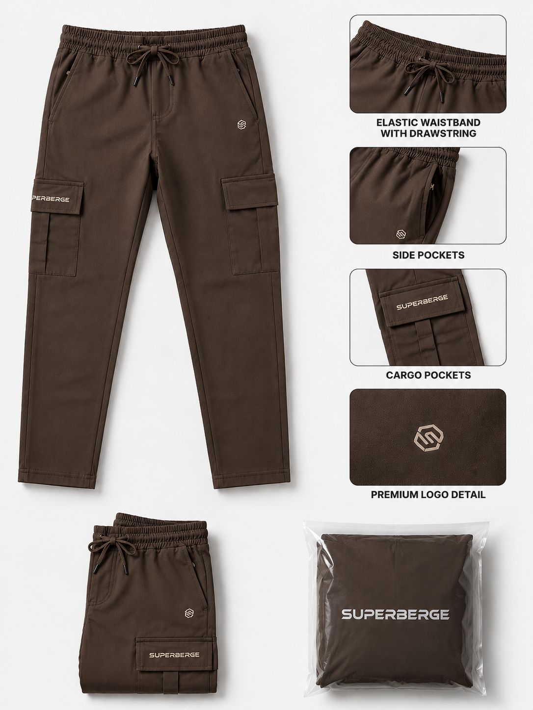 Buy Premium Men Cargo Track Pants Online | Like n Like
