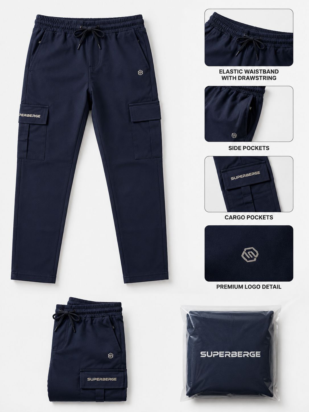 Buy Premium Men Cargo Track Pants Online | Like n Like