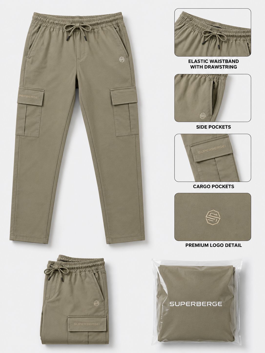 Buy Premium Men Cargo Track Pants Online | Like n Like