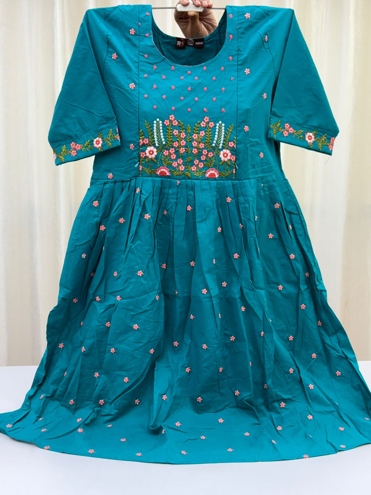 Mul Cotton Feeding Dress |  Pocket