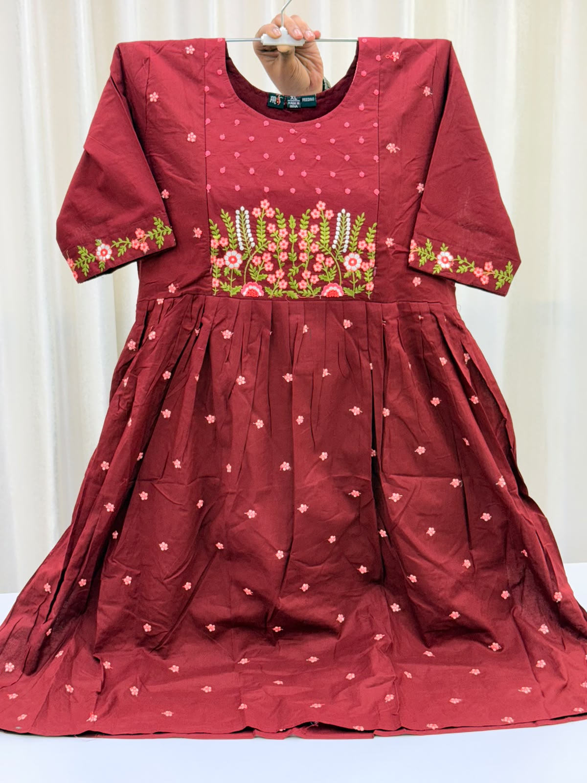 Mul Cotton Feeding Dress |  Pocket