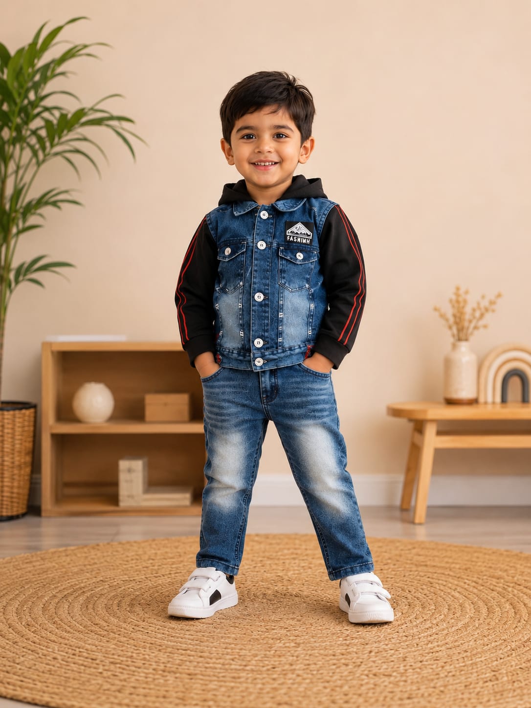 Boys Denim Jacket & Jeans Set for Kids (2-3 Years) – Blue | Like N Like Showroom Vijayawada