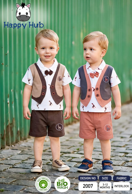 Kids Wear Vijayawada - Baby Boys Premium Cotton Western Party Wear Dress | Like N Like