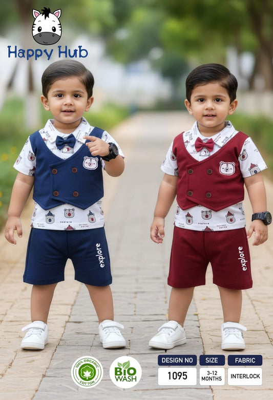 Kids Wear Vijayawada - Baby Boys Party Wear Dress Coat Suit Set | Like N Like