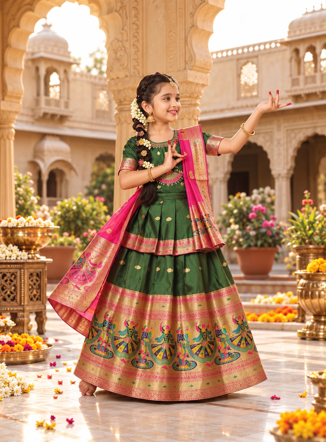 Traditional Pattu Designer frocks