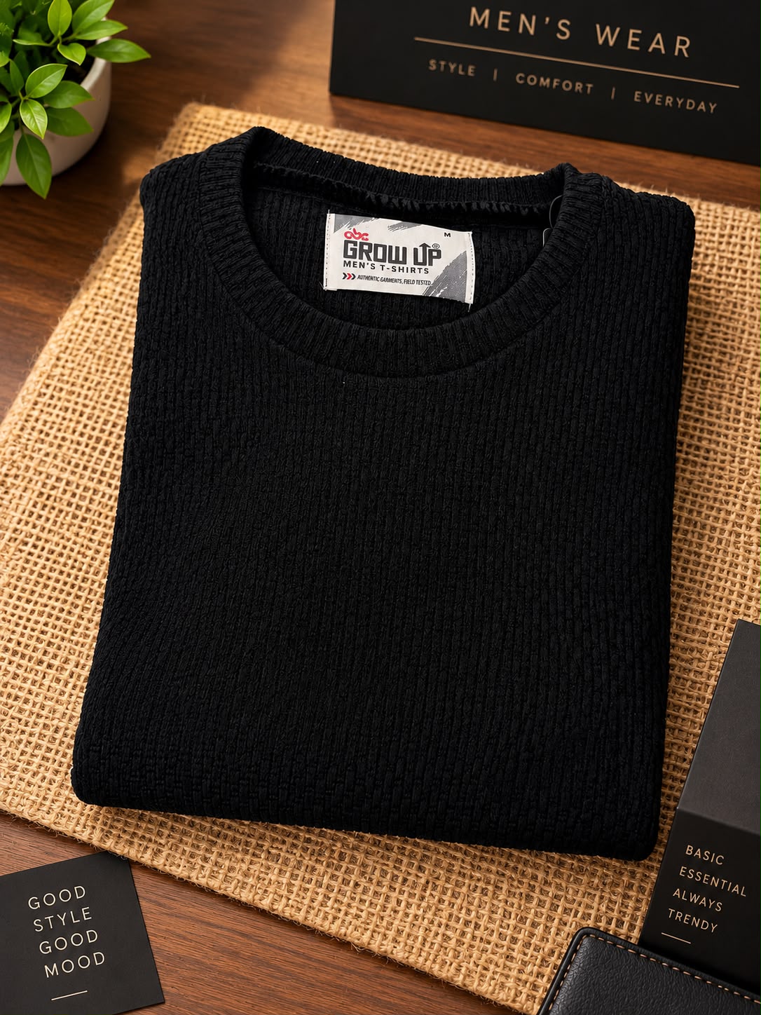 Grow Up Jute Full Sleeve T-Shirt | LIKE N LIKE Vijayawada