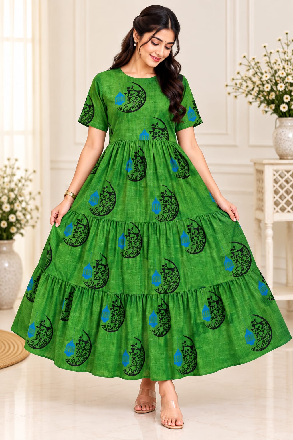 PURE MANGALAGIRI COTTON FROCKS