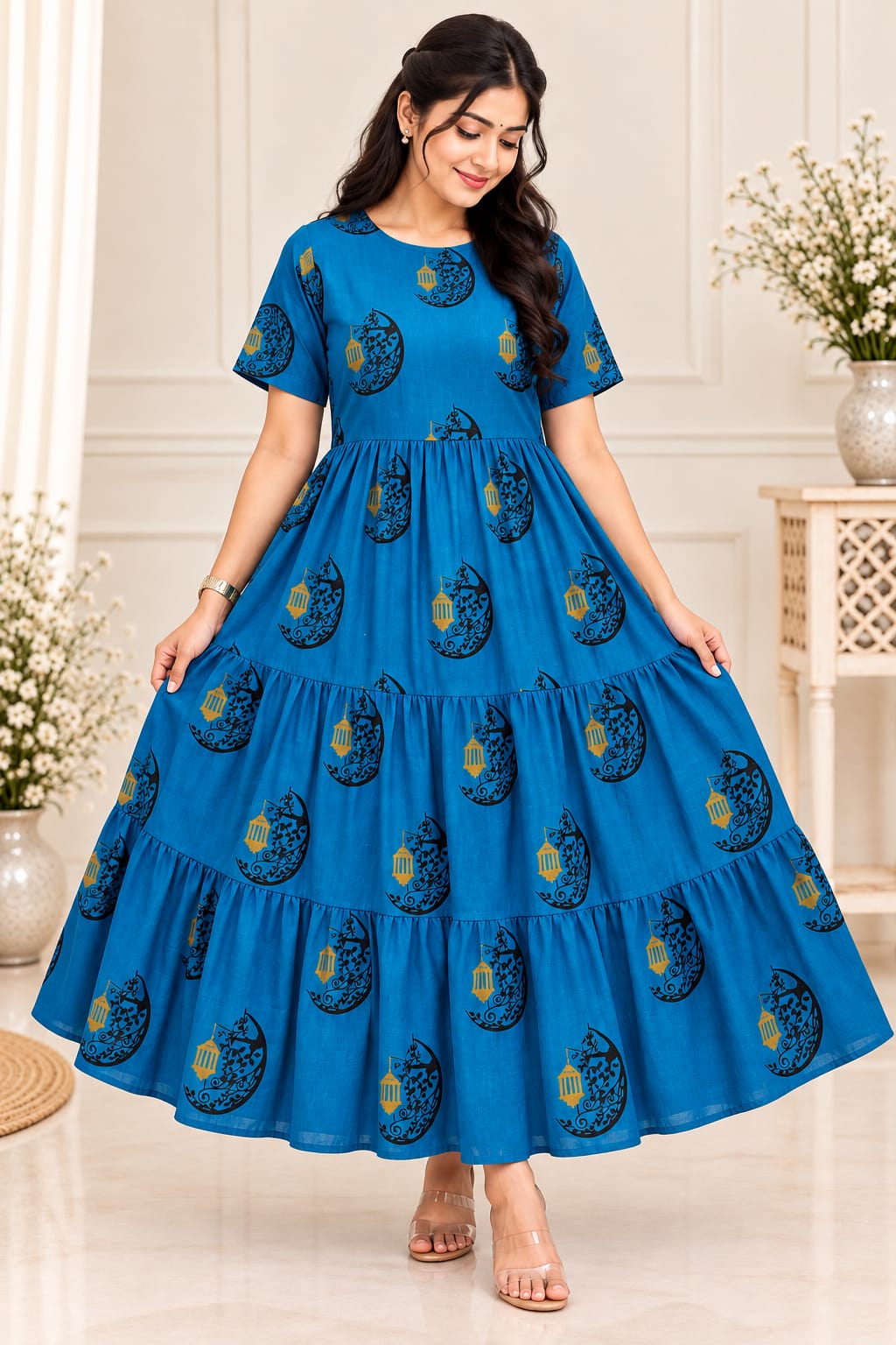 PURE MANGALAGIRI COTTON FROCKS