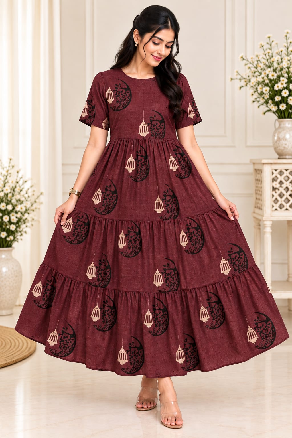 PURE MANGALAGIRI COTTON FROCKS