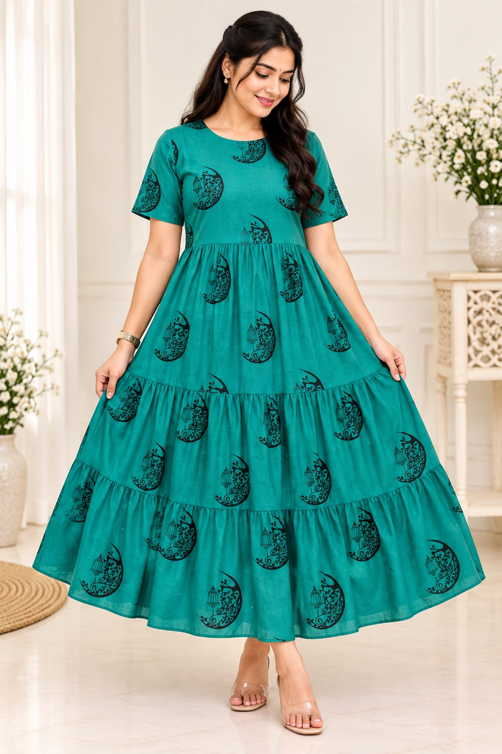 PURE MANGALAGIRI COTTON FROCKS