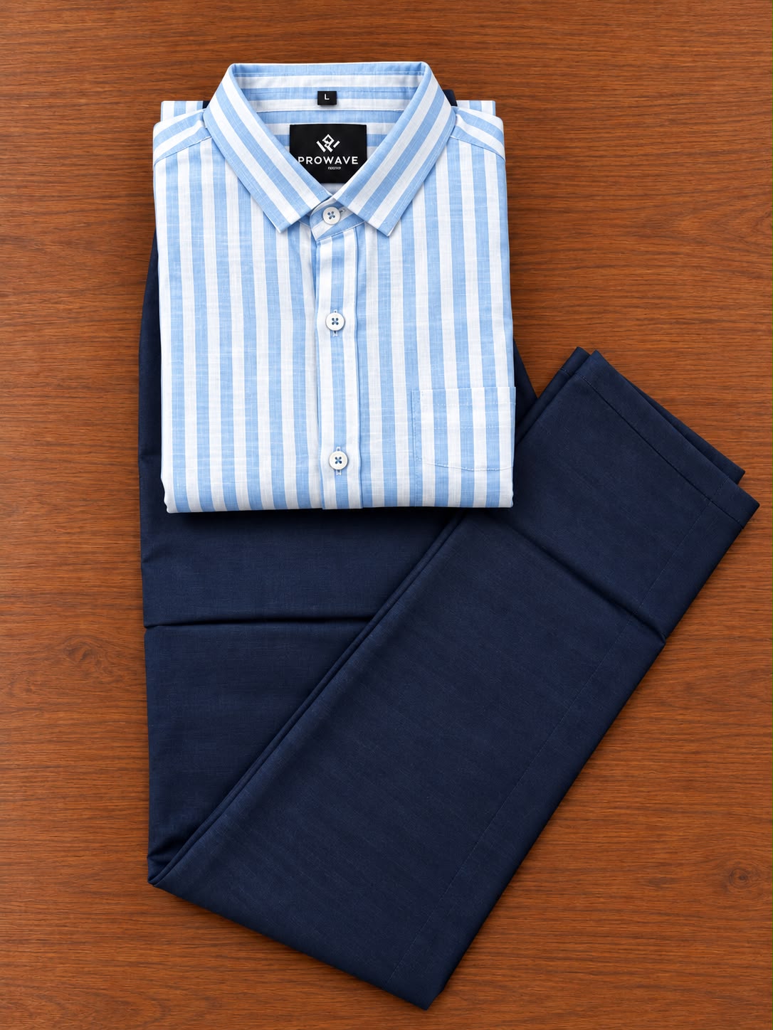 Men Pure Linen Stripes Shirt and Cotton Pant Combo Set | Casual & Party Wear