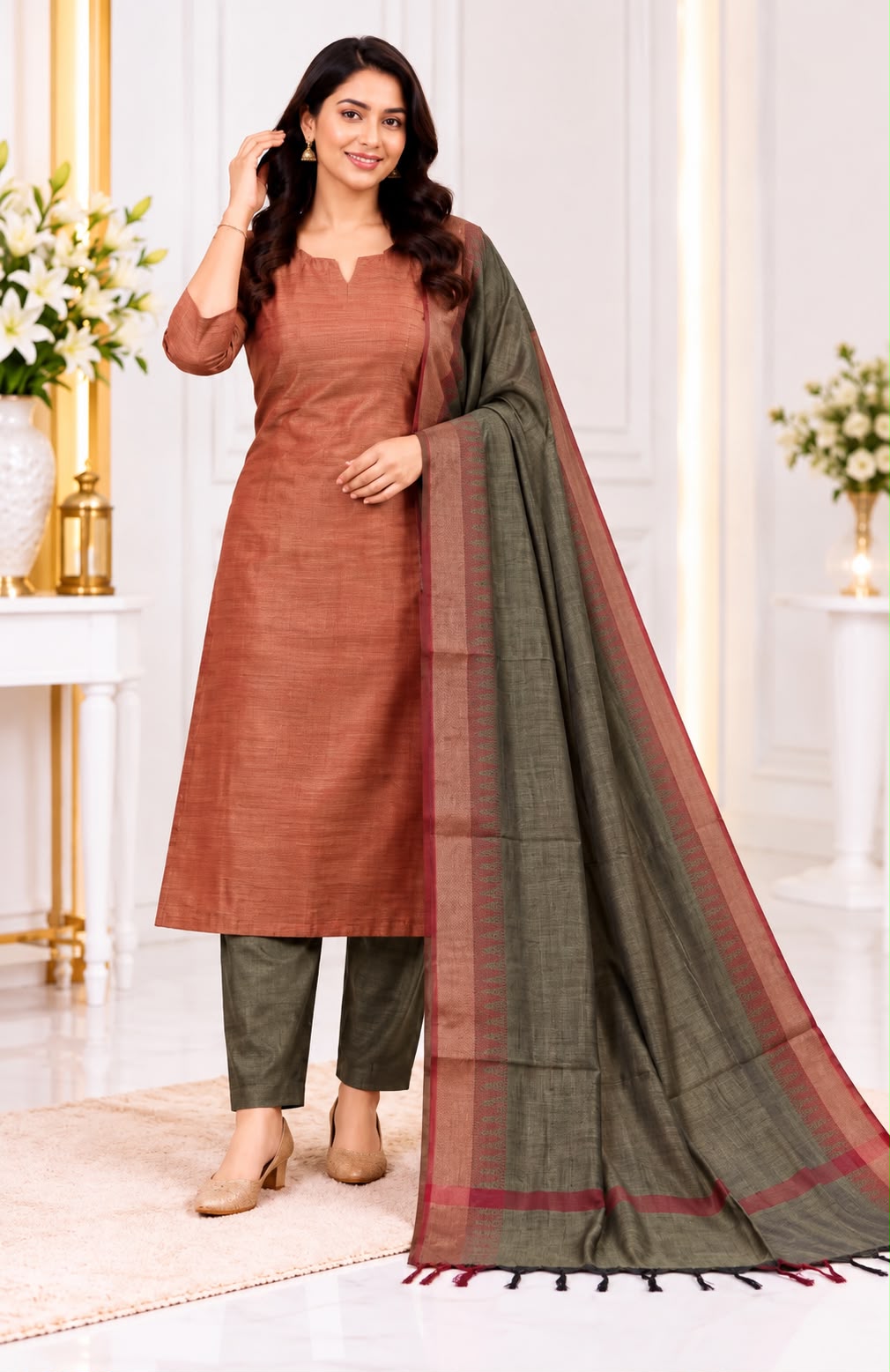 MANGALAGIRI TISSUE 3-PIECE SET
