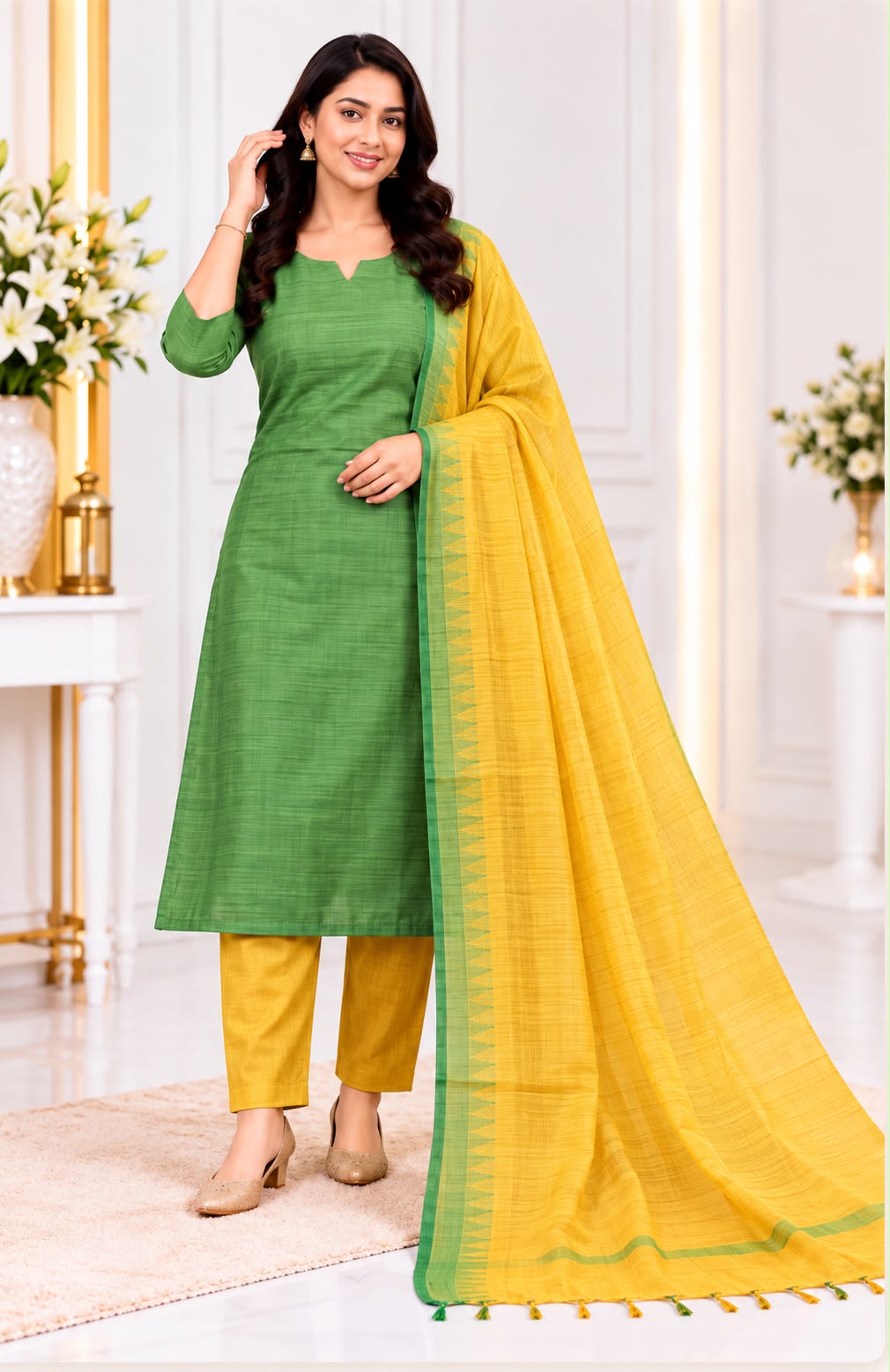 MANGALAGIRI TISSUE 3-PIECE SET