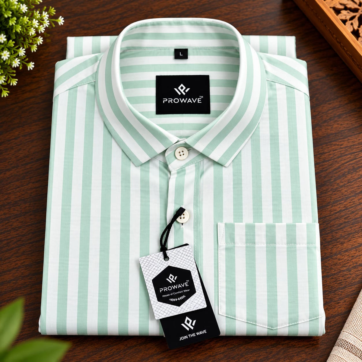 👔MENS PURE LENIN STRIPES SHIRTS 👔