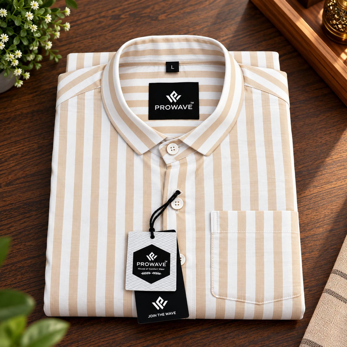 👔MENS PURE LENIN STRIPES SHIRTS 👔
