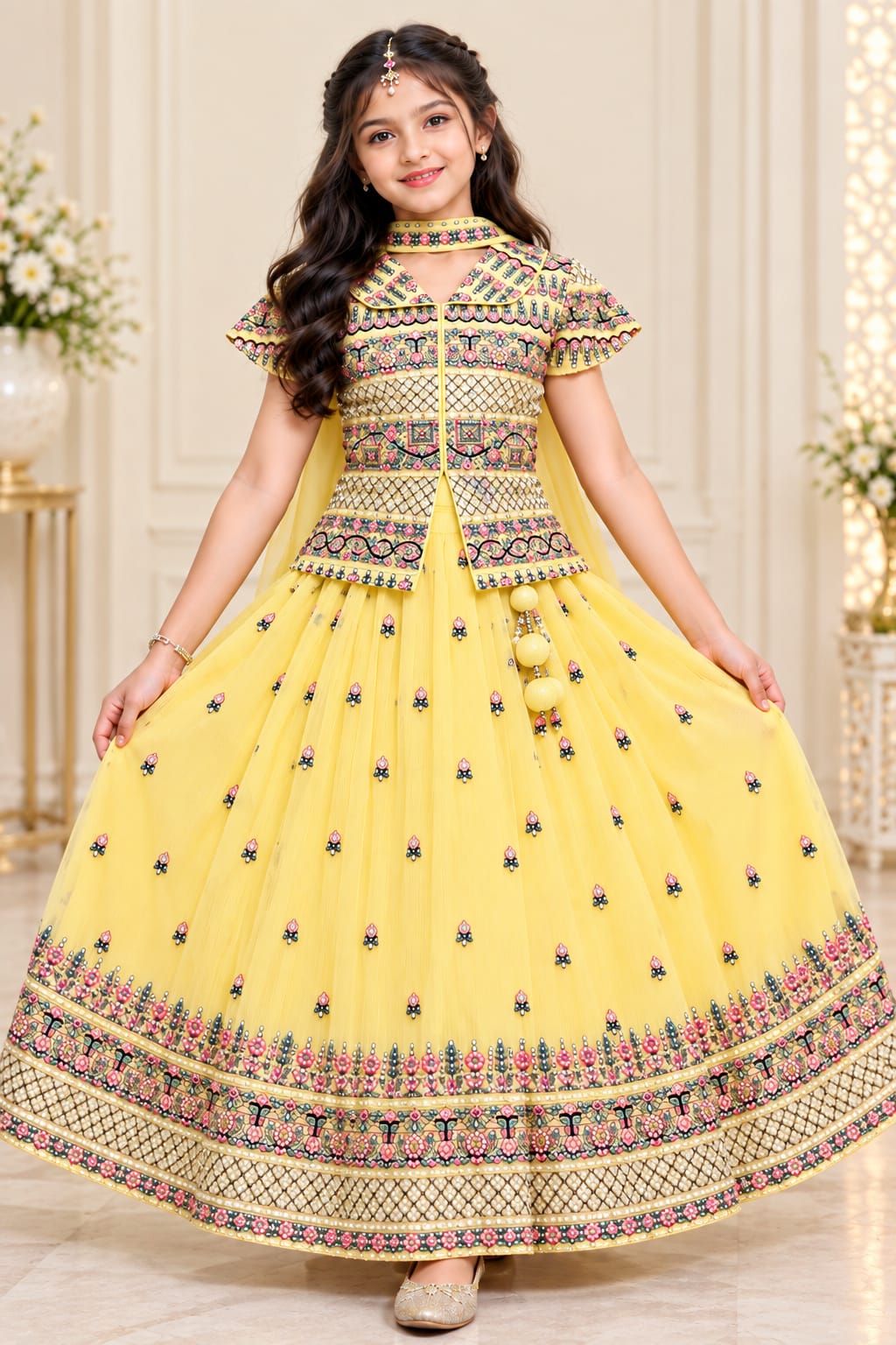 🌸 PREMIUM PARTY WEAR FLORAL DESIGN LEHENGAS 🌸