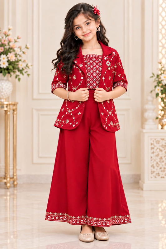 👑 KIDS PARTY WEAR PALAZZO SET 👑