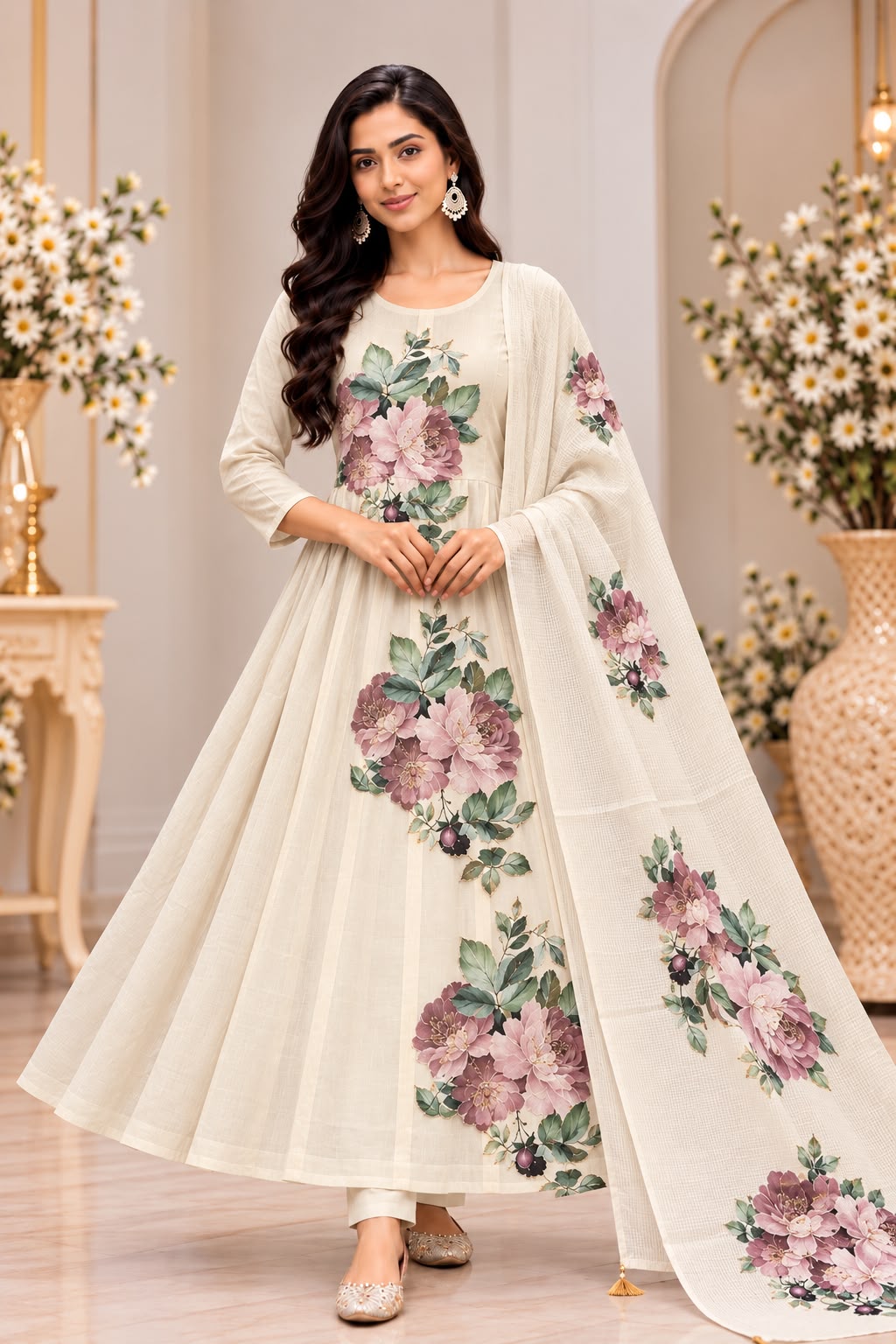 🌸MalChenderi UMBRELLA FLORAL DESIGN 3-PIECE SET