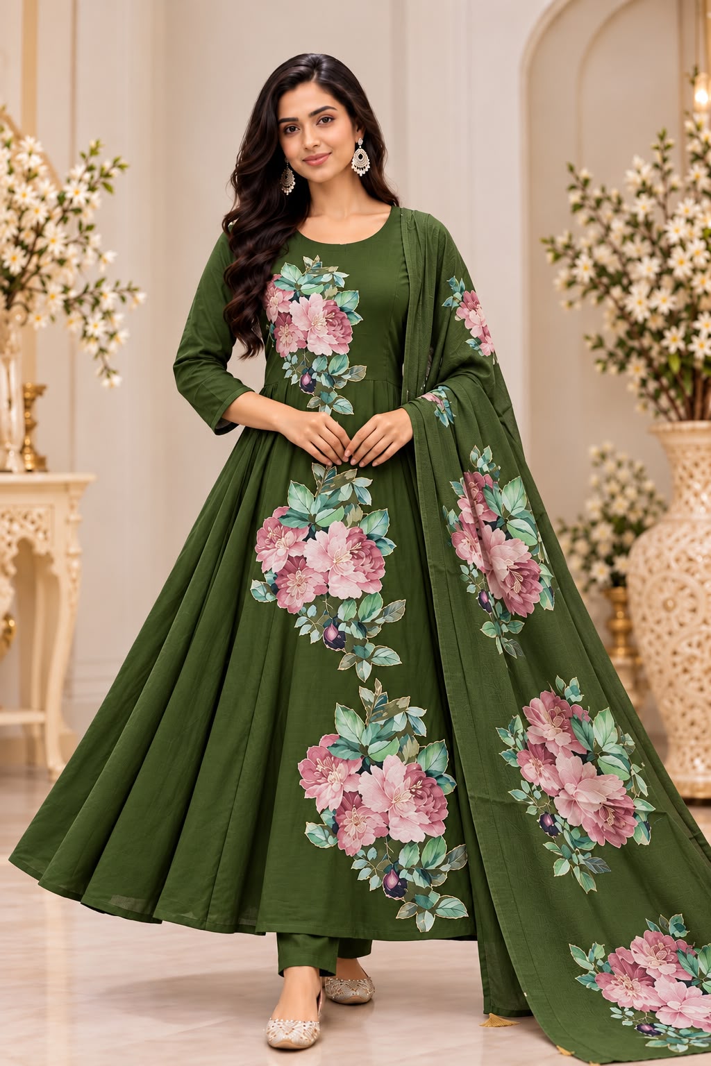 🌸MalChenderi UMBRELLA FLORAL DESIGN 3-PIECE SET
