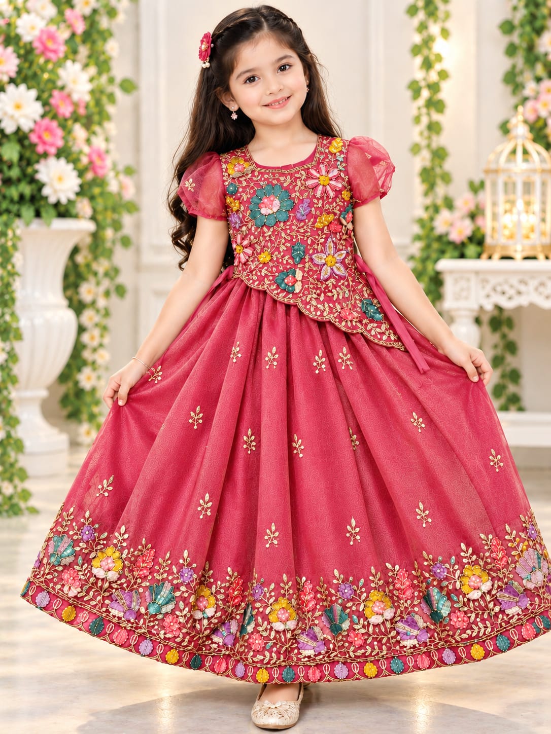 👗👑PREMIUM ETHNIC KIDS PARTYWEAR FANCY FROCKS 👑👗