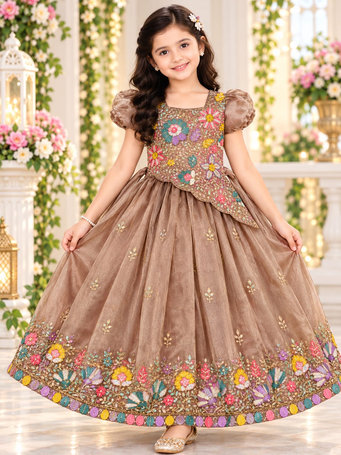 👗👑PREMIUM ETHNIC KIDS PARTYWEAR FANCY FROCKS 👑👗