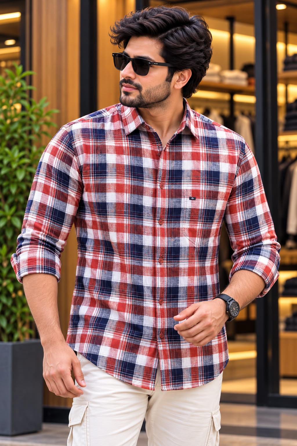 PREMIUM LINEN CHECKS SHIRTS