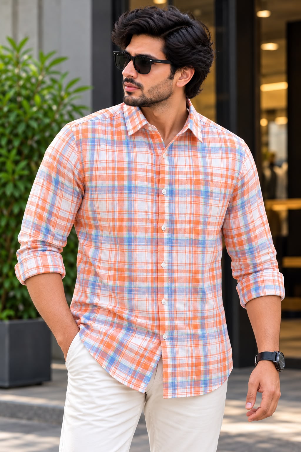PREMIUM LINEN CHECKS SHIRTS