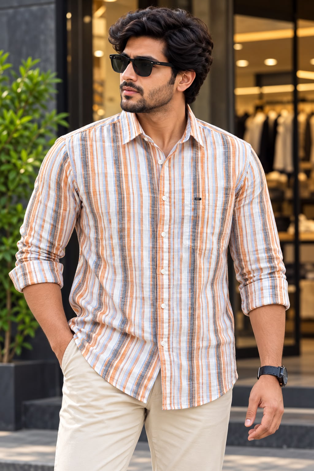 PREMIUM LINEN CHECKS SHIRTS