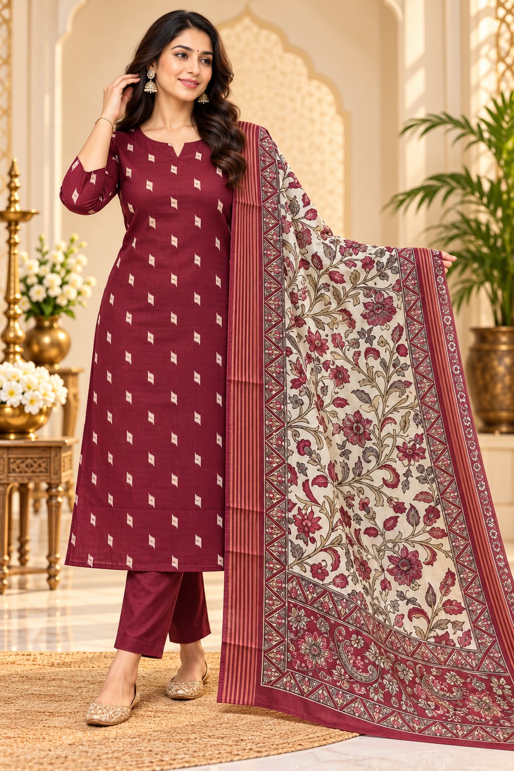 Jamdani 3-Piece Set -Trendy Design