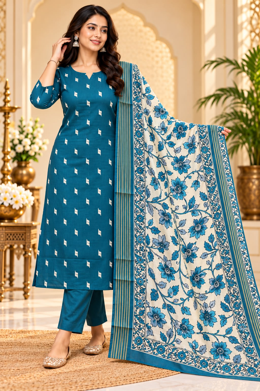 Jamdani 3-Piece Set -Trendy Design
