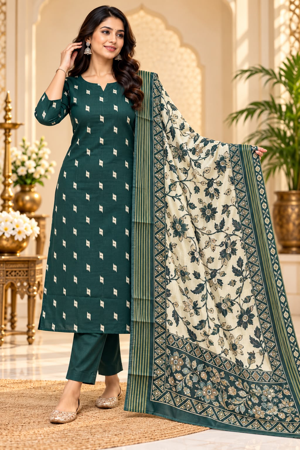 Jamdani 3-Piece Set -Trendy Design