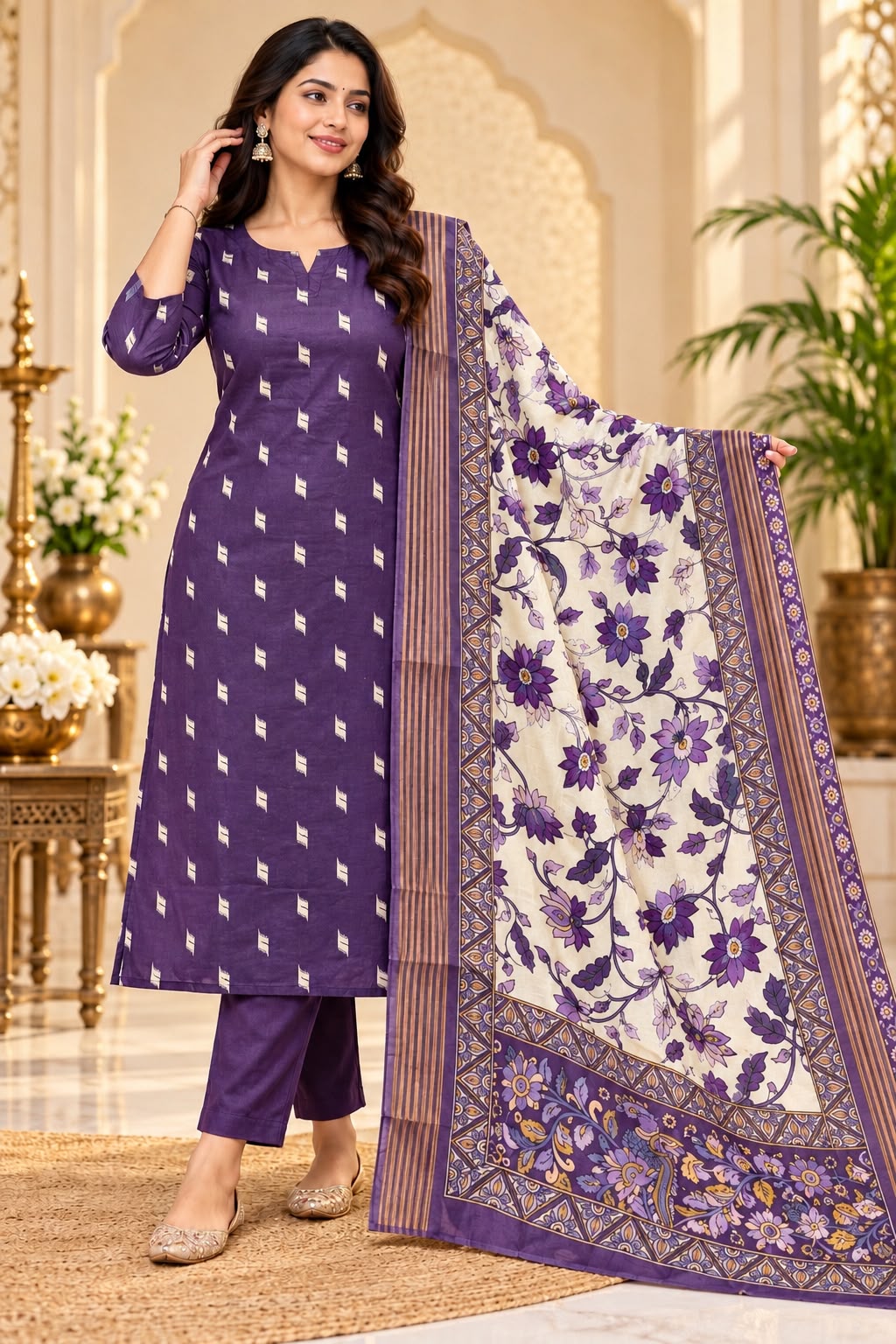Jamdani 3-Piece Set -Trendy Design