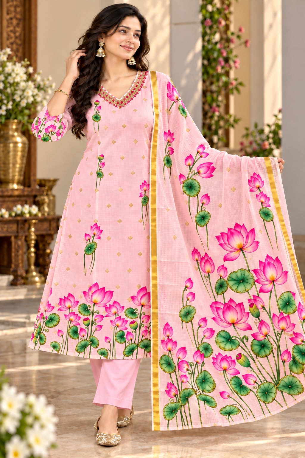 Lotus Theme Kota 3-Piece Set