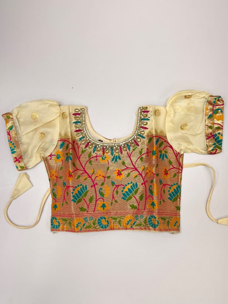 Girls Premium Paithani Lehenga Choli Set