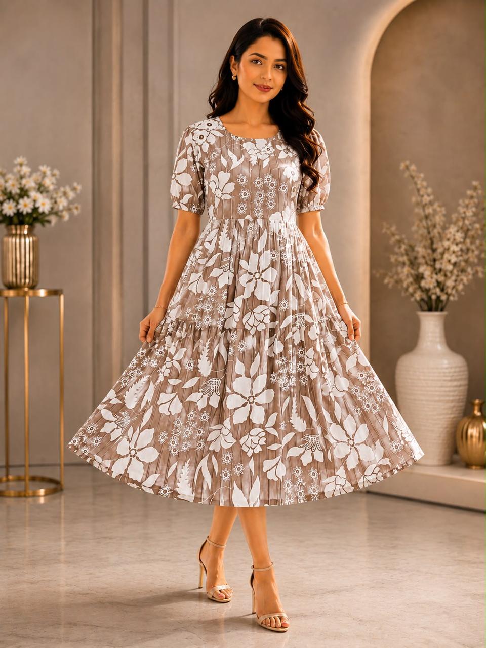 Trending Knee-Length Frock at Just ₹550 With Free Shipping | Sizes XL, XXL | Like n Like Exclusive