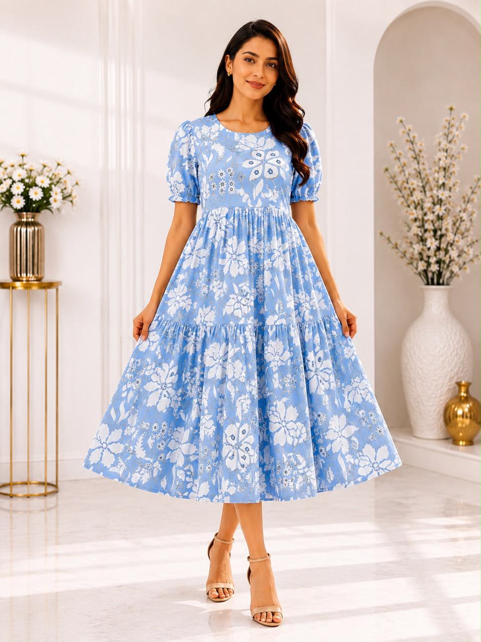 Trending Knee-Length Frock at Just ₹550 With Free Shipping | Sizes XL, XXL | Like n Like Exclusive