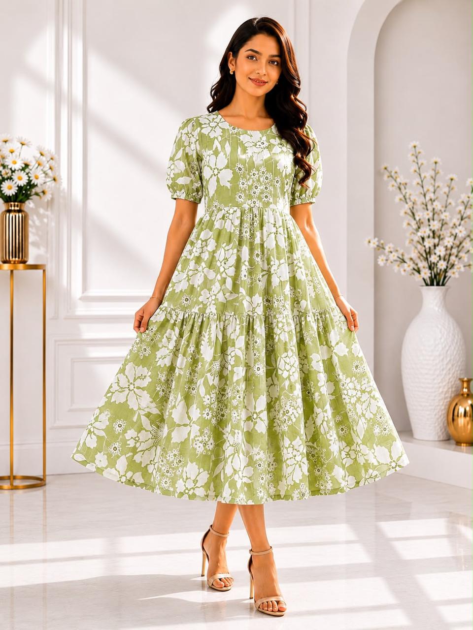 Trending Knee-Length Frock at Just ₹550 With Free Shipping | Sizes XL, XXL | Like n Like Exclusive